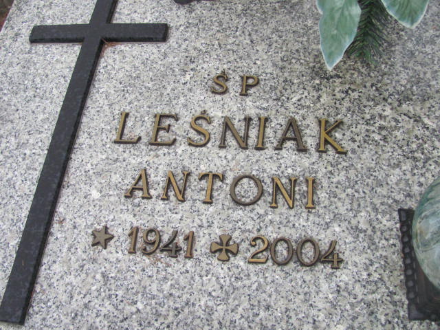 Antoni Leśniak 1940 Sędziszów - Grobonet - Wyszukiwarka osób pochowanych